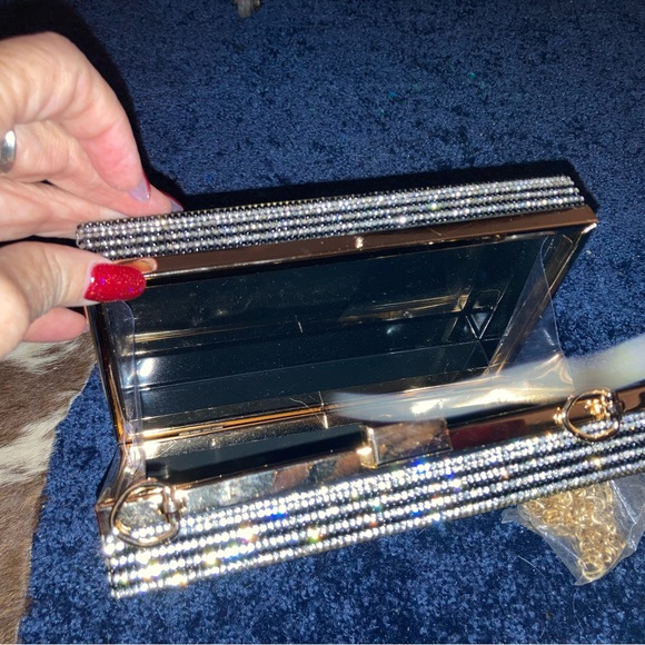 Retro PARTY MIX Cassette Tape Bling Bling Purse Handbag NEW w TAGS! Rock n Roll - Picture 4 of 4